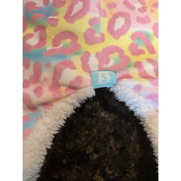 Squishmallows Michaela Hat Gloves Mitts Set Ears Pink Leopard Winter Cap NWT - Picture 10 of 12